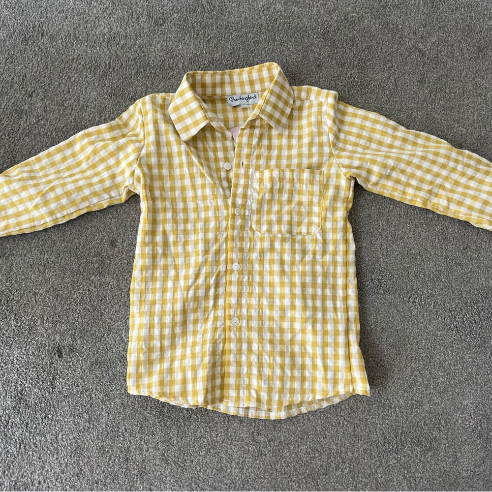 Smockingbird BNWT boys mustard shirt. 5T